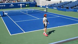 Andrey Rublev INTENSE Practice Games vs Nicolás Jarry  Court Level [upl. by Fotinas328]