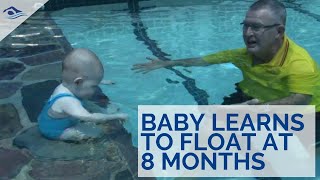 Baby Learns To Float At 8 Months [upl. by Acirretal]