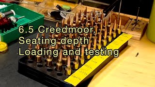 65 Creedmoor How to Determine Seating Depth Loading and Testing [upl. by Notlih869]