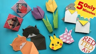 Best 5 Minute Crafts  5 Quick amp Easy Origami Projects  Easy Origami DIYs [upl. by Zoarah268]