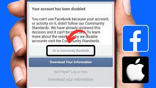 How to Fix Facebook Community Standards Problem On iPhone [upl. by Pollock637]