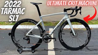 THE ULTIMATE CRIT BIKE 2022 SPECIALIZED TARMAC COMP SL7 SWORKS BUILD SRAM RIVALRED AXS MIX [upl. by Notned]