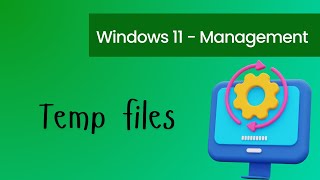 Free up drive space in Windows  Delete temp files windows11 filemanagement [upl. by Grussing]