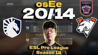 CSGO POV Liquid osEe 2014 vs Virtuspro Inferno  ESL Pro League Season 18 [upl. by Haceber]