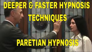 Deeper and Faster Hypnotic techniques  Paretian Instant Hypnosis [upl. by Schoenfelder]