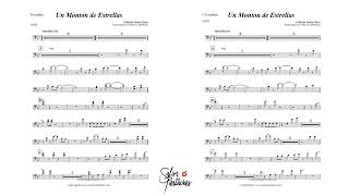 UN MONTON DE ESTRELLAS GILBERTO SANTA ROSA Sheet Music for Orchestra SALSA PARTITURAS [upl. by Nudnarb722]