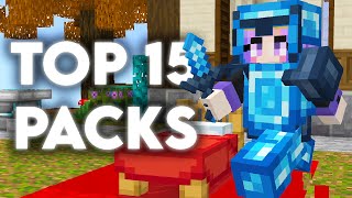 Top 15 Best Bedwars MCPE PvP Texture Packs Minecraft Bedrock 121 [upl. by Kingston]