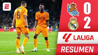 REAL MADRID sacó un complicado triunfo ante REAL SOCIEDAD con goles de VINICIUS y MBAPPÉ  La Liga [upl. by Graniah]