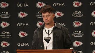 ChiefsBuccaneers game Chiefs quarterback Patrick Mahomes discusses win injury [upl. by Hsirehc]