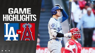 Dodgers vs Angels Game Highlights 9324  MLB Highlights [upl. by Mello]