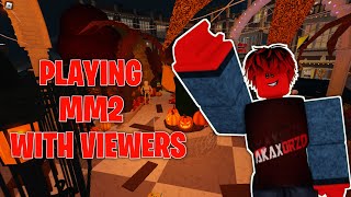 🔴 ROBLOX LIVE MM2 HALLOWEEN WITH VIEWERS [upl. by Ohaus]