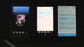 First Look Skype for Windows Phone WMPowerusercom [upl. by Jorge]