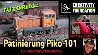 TUTORIAL Patinierung Piko Lok 101 altern  Mittelaltermarkt 2016 Burg Neuhaus kunstmichiworld 054 [upl. by Cyndie138]