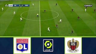 OLYMPIQUE LYONNAIS VS OGC NICE  LIGUE 1 UBER EATS 20232024  FOOTBALL LIFE 2023 [upl. by Drexler80]