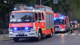 ERNEUTE BRANDSTIFTUNG  Feuer auf Dach  starke Rauchentwicklung  Feuerwehr Düsseldorf [upl. by Suirred650]