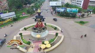 ទិដ្ឋភាពទីក្រុងបាត់ដំបង  Battambang City View By Drone [upl. by Nylsor]