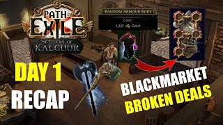 Black Market Deals Are Broken  Day 1 Recap of PoE Settlers of Kalguur  HCSFF 325 [upl. by Stan708]