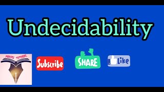 Undecidability I Decidability  Reduction Problem C83 [upl. by Broderick]