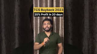 TCS Buyback 2023  One Share Strategy  20 Profit shorts tcs tcsbuyback [upl. by Micheil]