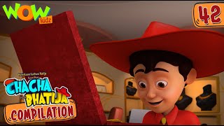 Chacha Bhatija  Compilation 42  Funny Animated Stories  Wow Kidz [upl. by Lilith788]