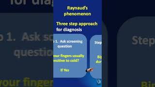 Shorts  120 Raynauds Phenomenon RP  What is it and how is the diagnosis made In one minute [upl. by Ycniuq]