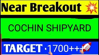 COCHIN SHIPYARD SHARE LATEST NEWS TODAYCOCHIN SHIPYARD SHARE ANALYSISCOCHIN SHIPYARD SHARE [upl. by Airamahs]