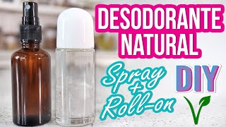 DESODORANTE NATURAL EN SPRAY Y ROLLON  CON PIEDRA DE ALUMBRE  DIY  ZERO WASTE  Mixi [upl. by Rayford]