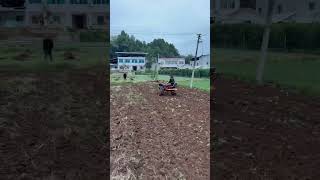 Orchard greenhouse management rotary tiller Micro tiller Tiller Rotary tillage foryou viralvideo [upl. by Hseham]