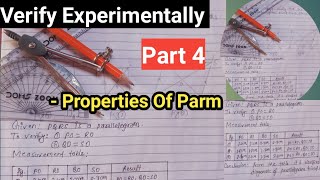 Verify Experimentally  Properties Of Parallelogram  Opposite Sides are equal  Diagonals Bisect [upl. by Baxter575]