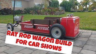 custom rad rod radio flyer wagon for car shows with cooler [upl. by Assyle]