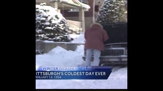 WTAE Flashback Pittsburghs coldest day [upl. by Haelam]