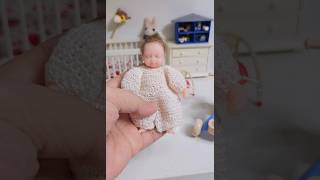 Miniature Silicone babycute doll minitoys [upl. by Lilas]