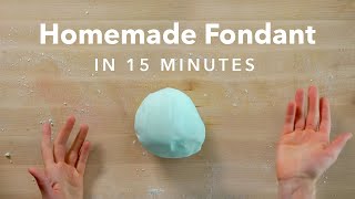 How to Make Homemade Fondant with Marshmallows [upl. by Ayerf241]