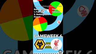 Wolves vs Liverpool  MARBLE RACE PREMIER LEAGUE shorts premierleague wolves liverpool [upl. by Setarcos]