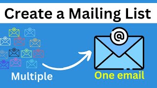 How to create a group Email address in Outlook  Microsoft Outlook contact group [upl. by Ytsur492]