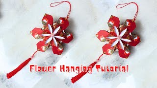 Chinese new year hanging ornament tutorial Red packet Angpow lantern Decoration Ideas CNY 2024 红包灯笼 [upl. by Corwin]