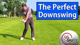 How to Develop a Consistent Golf Downswing Golf Release [upl. by Kimmie]