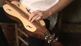 DMGS4 Roosebeck Grace Mountain Dulcimer Arched 4String Spruce Soundboard wFHole Openings [upl. by Nerot]