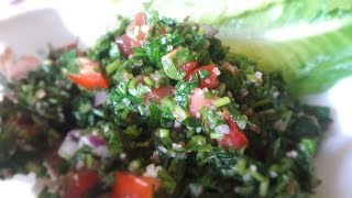 Tabbouleh تبولة Authentic Lebanese recipevegan [upl. by Llevert]