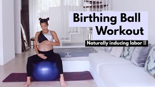 How to use a birthing ball during pregnancy  birthing ball exercises  Arogya physiotips [upl. by Enylcaj]