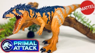 Mattel Primal Attack Siats Meekerorum Review Jurassic World Massive Biters [upl. by Randolph763]