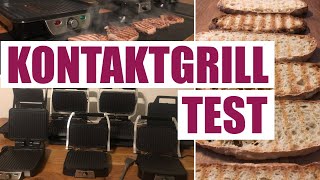 Kontaktgrill Test  7 Geräte im Vergleich Ciabatta Panini Kartoffeln Steak [upl. by Reta]