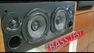 Edifier D12 amp 21 setup amp DIY speaker BASS TEST [upl. by Essined]