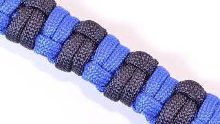 How to Make a Modified Half Hitch Paracord Survival Bracelet  BoredParacord [upl. by Eimile]