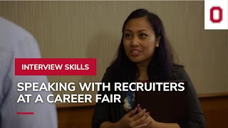 Speaking with Recruiters at a Career Fair  Interview Skills [upl. by Orva]