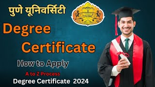 Pune University Degree Certificate 2024  Convocation Form Puneuniversity How to Apply 2024 [upl. by Shem]