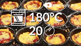 So machst du leckere PIZZA CUPCAKES  Cooking Hack [upl. by Isma]