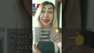 La conjugaison du verbe Croire🇫🇷🛎Français avec Nashmil Toulabi😍❤👌french france français [upl. by Pansie]