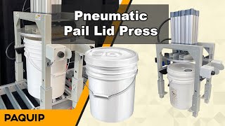 Pail Lid Press  Pneumatic 5 Gallon Bucket Closer [upl. by Broderick]