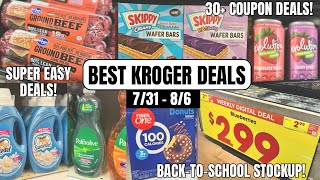 BEST KROGER DEALS  30 EASY DEALS  SAVE MONEY ON GROCERIES amp HOUSEHOLD ESSENTIALS  730  86 [upl. by Ytissac]